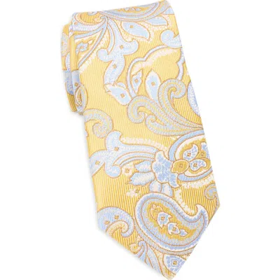 Bonobos Paisley On Twill Ground Silk Tie In Gray