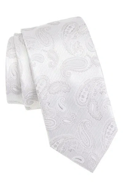 Bonobos Paisley Silk Jacquard Tie In White