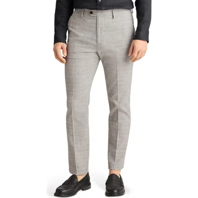 Bonobos Primo Slim Fit Plaid Stretch Twill Chinos In Gray Plaid
