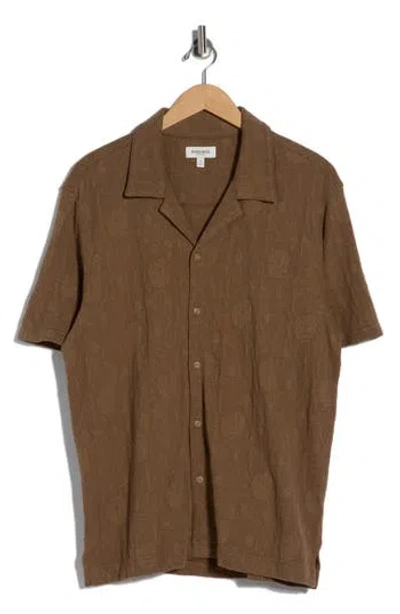 Bonobos Resort Camp Shirt In Brown