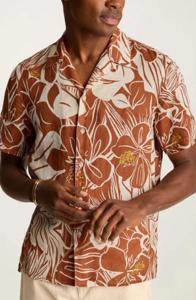 Bonobos Resort Riveria Floral Linen Camp Shirt