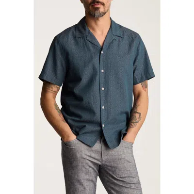 Bonobos Resort Riveria Jacquard Stripe Cotton & Linen Camp Shirt