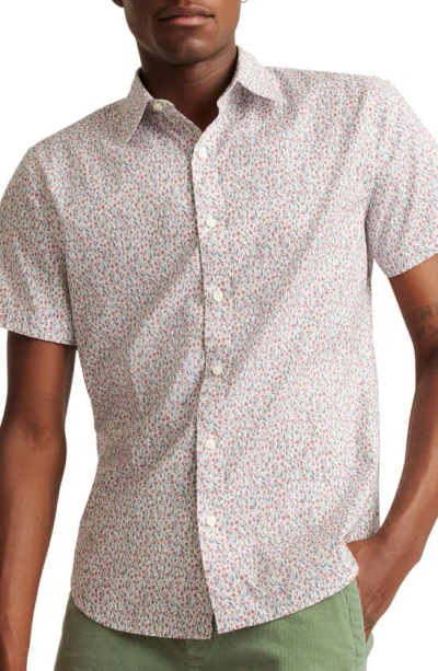 Bonobos Riviera Floral Short Sleeve Stretch Cotton Button-up Shirt In Dalmir Floral