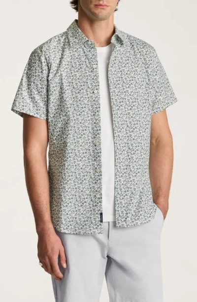 Bonobos Riviera Floral Short Sleeve Stretch Cotton Button-up Shirt In Kenria Floral V2 C67
