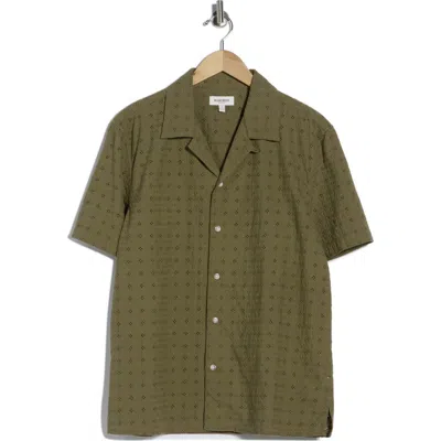 Bonobos Riviera Short Sleeve Cotton Shirt In Green