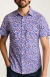 Bonobos Riviera Slim Fit Floral Short Sleeve Stretch Cotton Button-up Shirtr In Multi