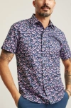 Bonobos Riviera Slim Fit Floral Stretch Cotton Short Sleeve Button-up Shirt In Goodman Floral