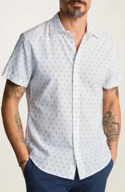 Bonobos Riviera Slim Fit Leaf Print Seersucker Short Sleeve Button-up Shirt