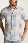Bonobos Riviera Slim Fit Patchwork Short Sleeve Cotton Button-up Shirt In Multi