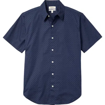 Bonobos Riviera Slim Fit Short Sleeve Button-up Shirt In Blue