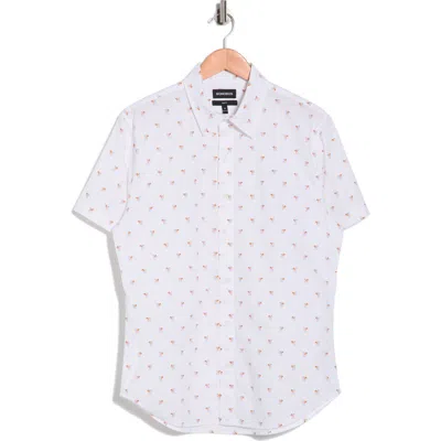 Bonobos Sidecar Season Slim Fit Button Front Shirt In White