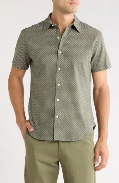 Bonobos Slim Fit Cotton & Linen Button-up Shirt In Florence Geo C43