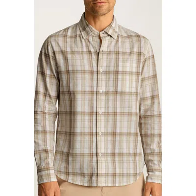 Bonobos Slim Fit Plaid Cotton Madras Button-down Shirt In Brown