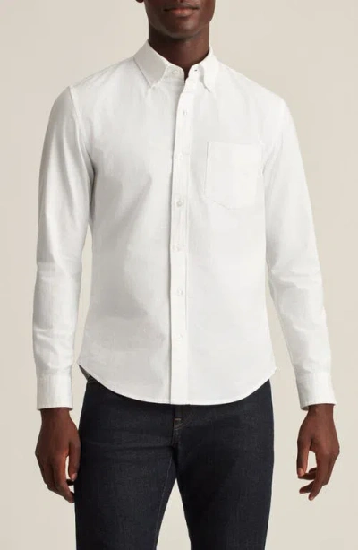 Bonobos Slim Fit Solid White Stretch Cotton Button-down Oxford Shirt