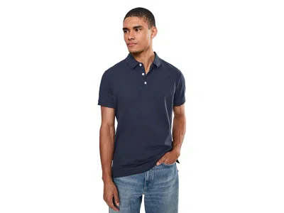 Bonobos Stretch Pique Polo Men's Clothing Heather Navy: Md, Cotton/spandex In Blue