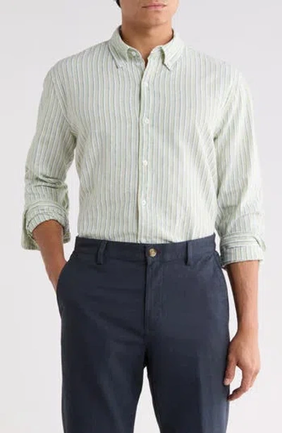 Bonobos Striped Slim Fit Cotton & Linen Shirt In Multi