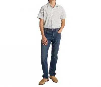 Bonobos Tech Short Sleeve Shirt In White Clocks In Gray