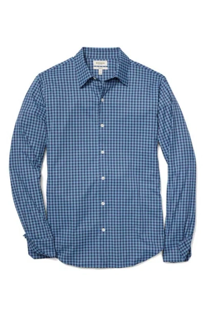 Bonobos Tech Slim Fit Check Button-up Shirt In Blue