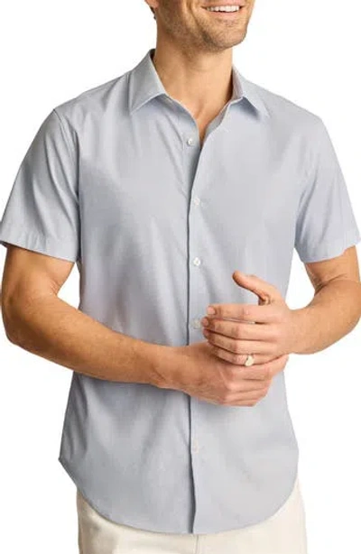 Bonobos Tech Slim Fit Floral Short Sleeve Button-up Shirt In Blue