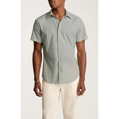 Bonobos Tech Slim Fit Geo Print Short Sleeve Button-up Shirt