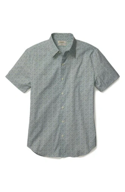 Bonobos Tech Slim Fit Palm Print Short Sleeve Button-up Shirt