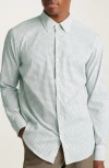 Bonobos Tech Slim Fit Print Button-up Shirt In Green