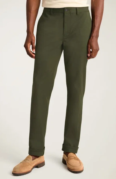 Bonobos The 2.0 Flat Front Stretch Cotton Chinos In Green