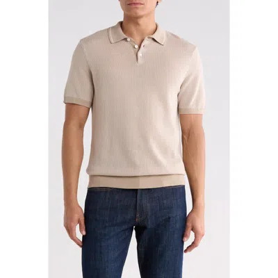 Bonobos Tipped Cotton Polo In Brown