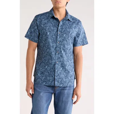 Bonobos Tukano Slim Fit Short Sleeve Button-up Shirt In Blue