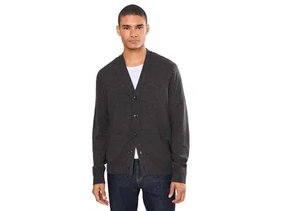 Bonobos Washable Merino Cardigan Men's Sweater Dark Brown Heather: 2xl, Wool