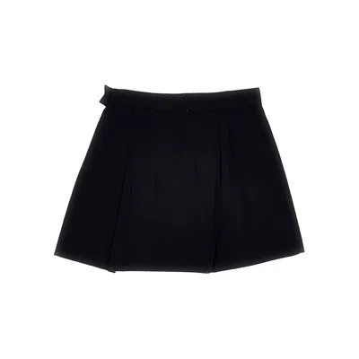 Bonpoint -blend Skirt With Darts Kids In Black