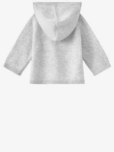 Bonpoint 100% Cashmere Hooded Sweatshirt In Gray