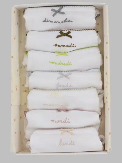 Bonpoint 7-pack Organic Cotton Mini Underwear Set In Multi