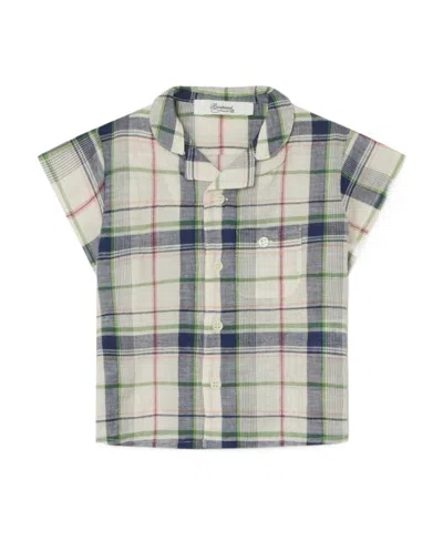 Bonpoint A Short Sleeved Shirt In Gray