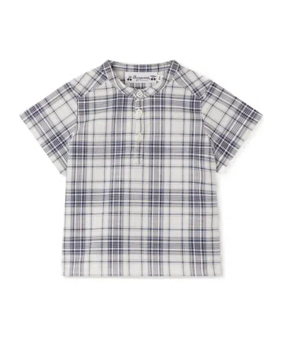 Bonpoint A Short Sleeved Shirt In Gray
