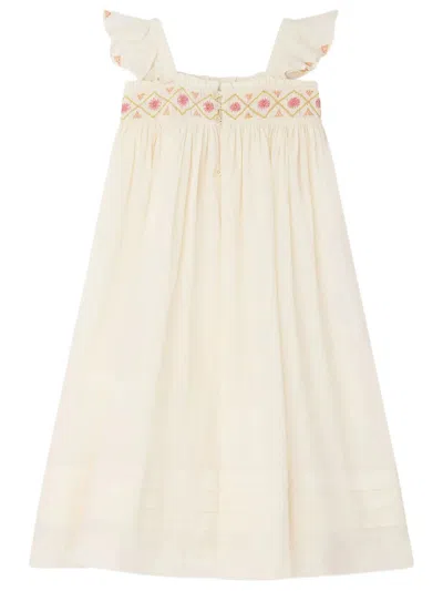 Bonpoint Kids' Laora Dress In Organic Cotton In Neutral