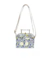 Bonpoint Aimane Valise Floral Pattern Shoulder Bag In White