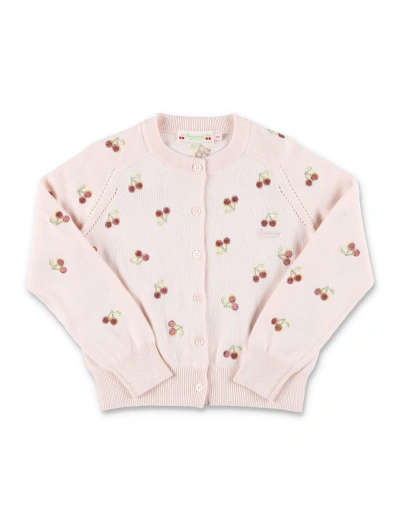 Bonpoint Kids' Aizoon Cardigan In Pink