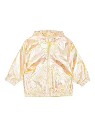 Bonpoint Babies' Alana Floral Hooded Jacket In Neutral