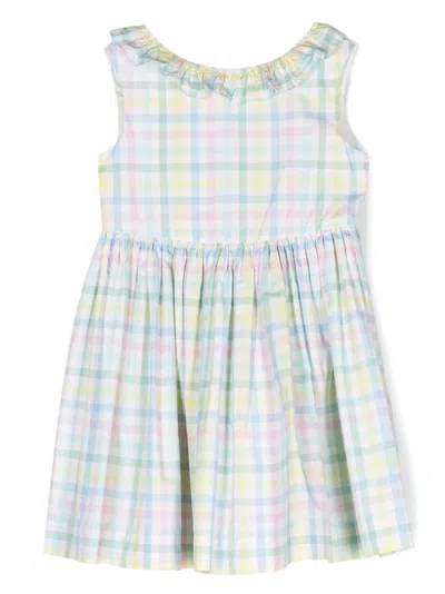 Bonpoint Kids' Allison Check-print Sundress In Neutrals