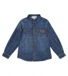 Bonpoint Altman Denim Shirt In Blue
