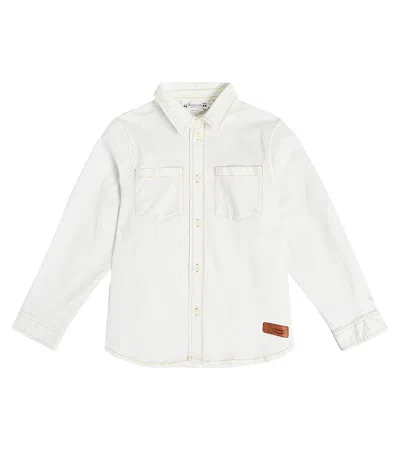 Bonpoint Kids' Altman Denim Shirt In Blue