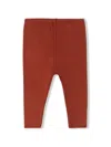Bonpoint Andy Elasticated-waist Leggings In Orange