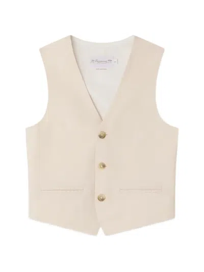 Bonpoint Angus ボタン トップ In Neutral