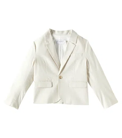 Bonpoint Kids' Aristote Cotton-blend Shirt In Neutrals