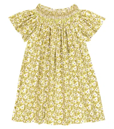 Bonpoint Teen Girls Yellow Floral Liberty Dress