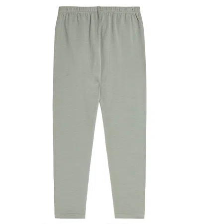 Bonpoint Kids' Aurelius Cotton-blend Leggings In Bleu Gris