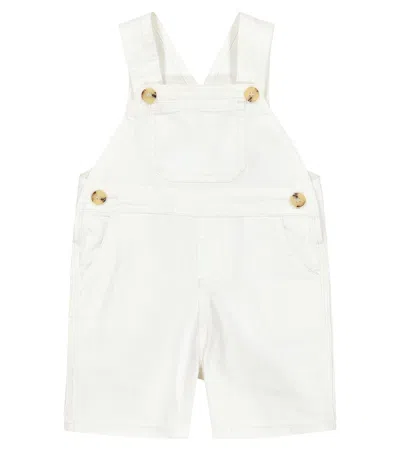 Bonpoint Cotton Overalls In White
