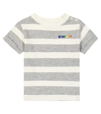 Bonpoint Baby Aiman Cotton Jersey T-shirt In Grey