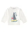 Bonpoint Baby Almire Cotton And Cashmere Sweater In Ec Blanc Lait